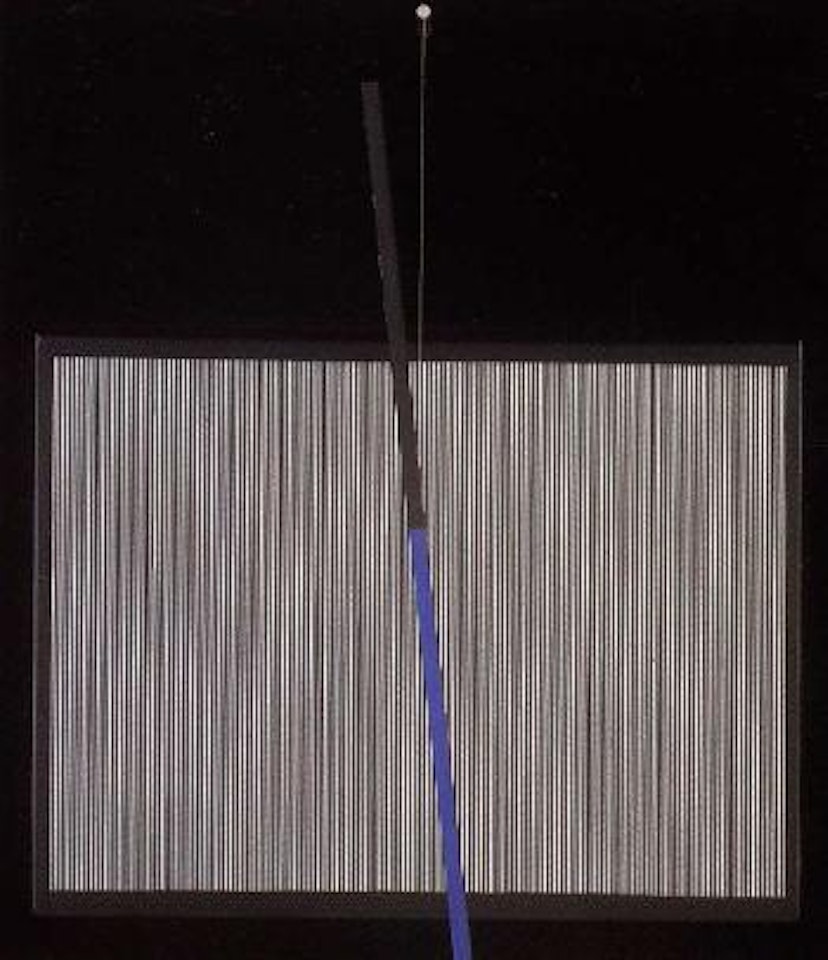 Blue and black lines by Jesus Rafael Soto
