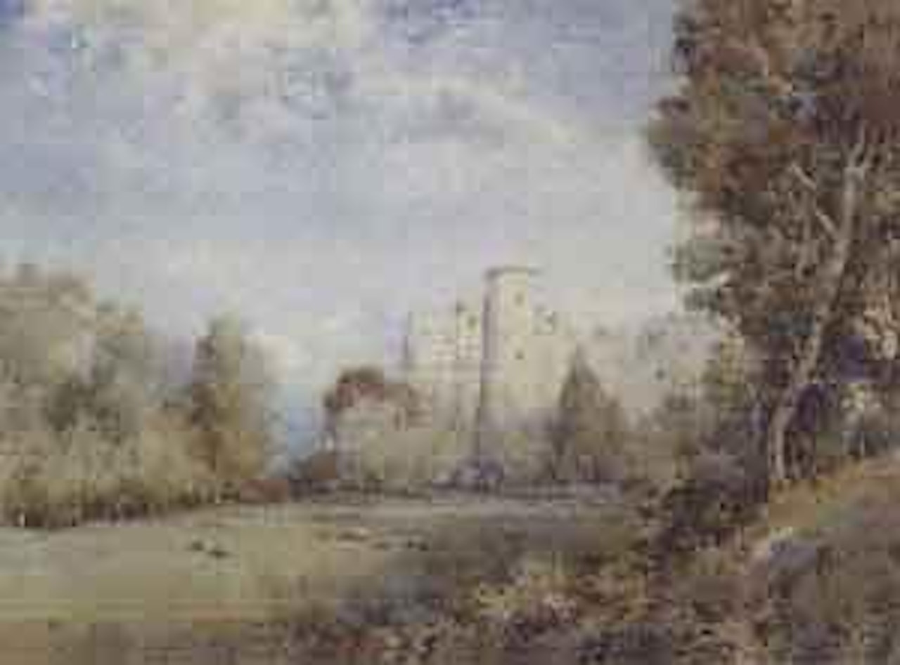 Falaise Castle, Normandy by Noel Harry Leaver