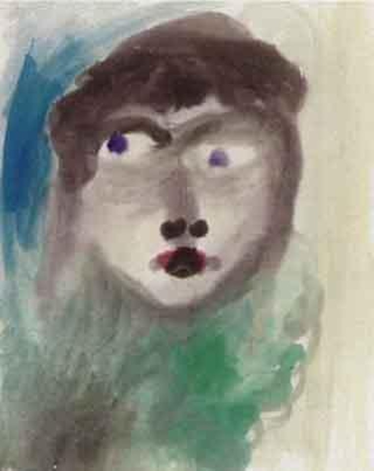 Girl's face by Sidney Nolan