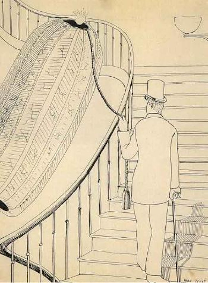Baudelaire rentre tard by Max Ernst