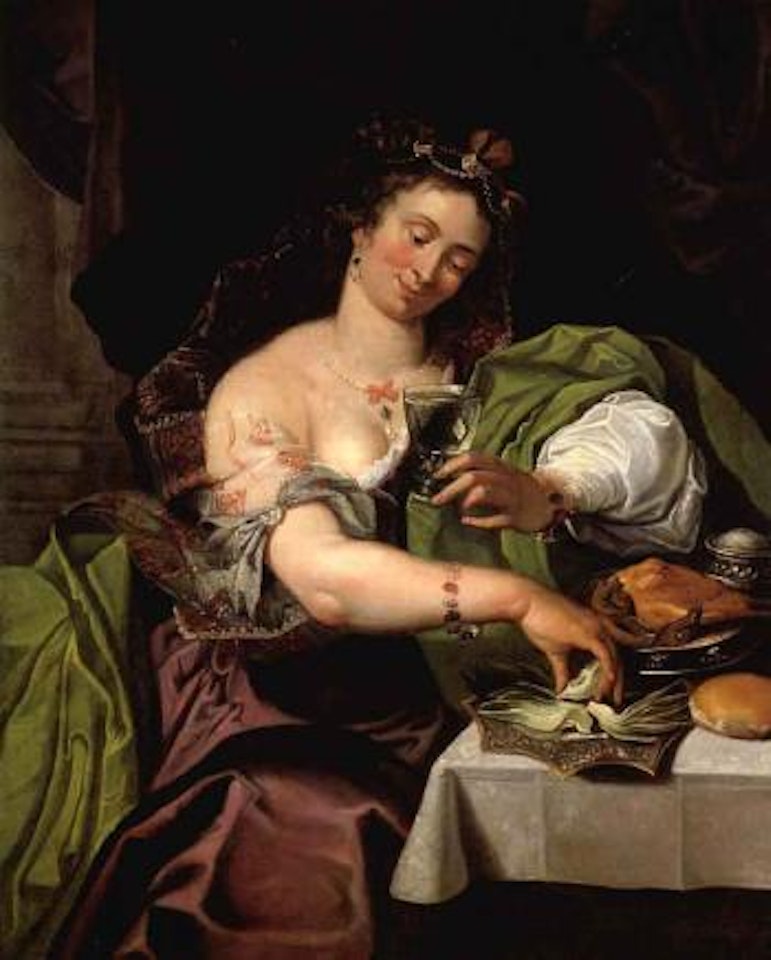 Gipsy woman, allegory of beauty or Vanitas by Abraham Janssens