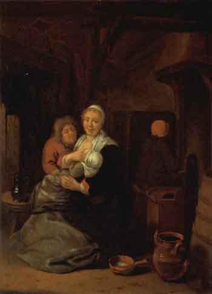 Peasant interior by Jan Miense Molenaer