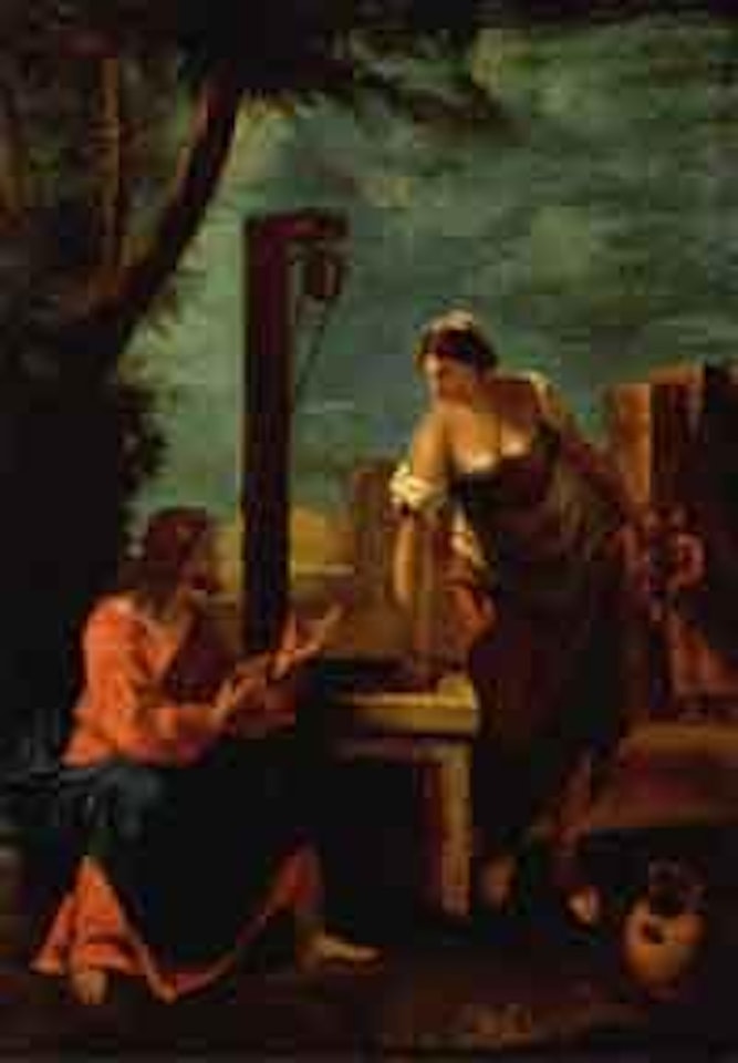 Christ and the woman of Samaria by Gaspare Diziani
