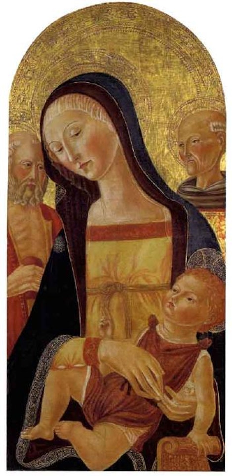 Madonna and Child and two staints by Neroccio di Bartolomeo de Landi