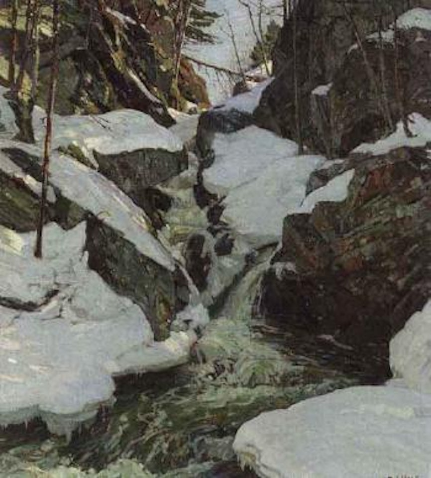 Icy gorge by Aldro Thompson Hibbard