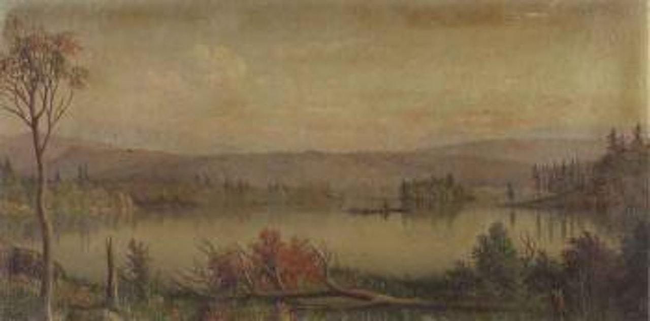 Blue Mountain Lake and Adirondack Lake by Levi Wells Prentice