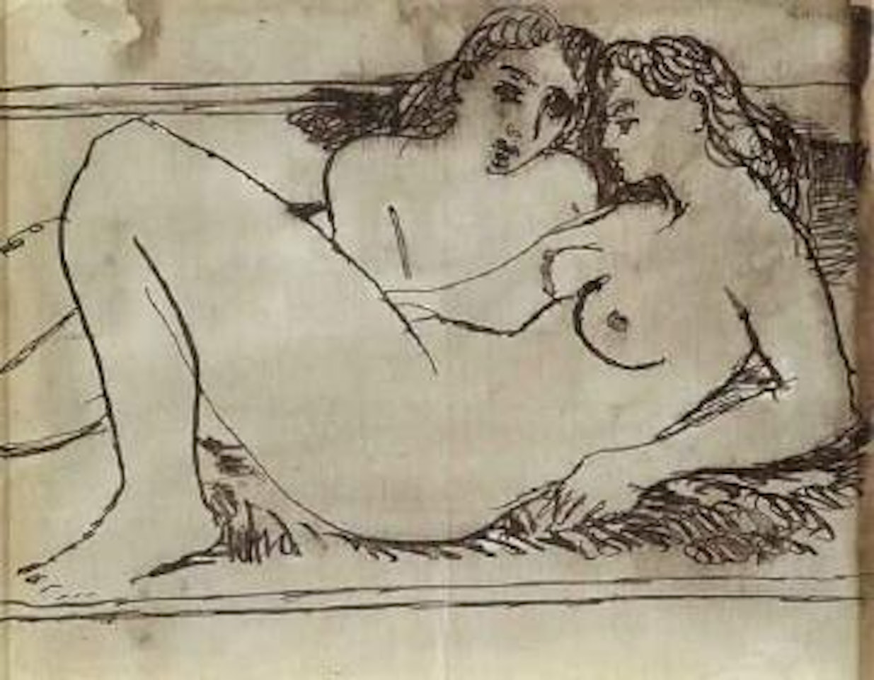 Les deux amies by Paul Delvaux