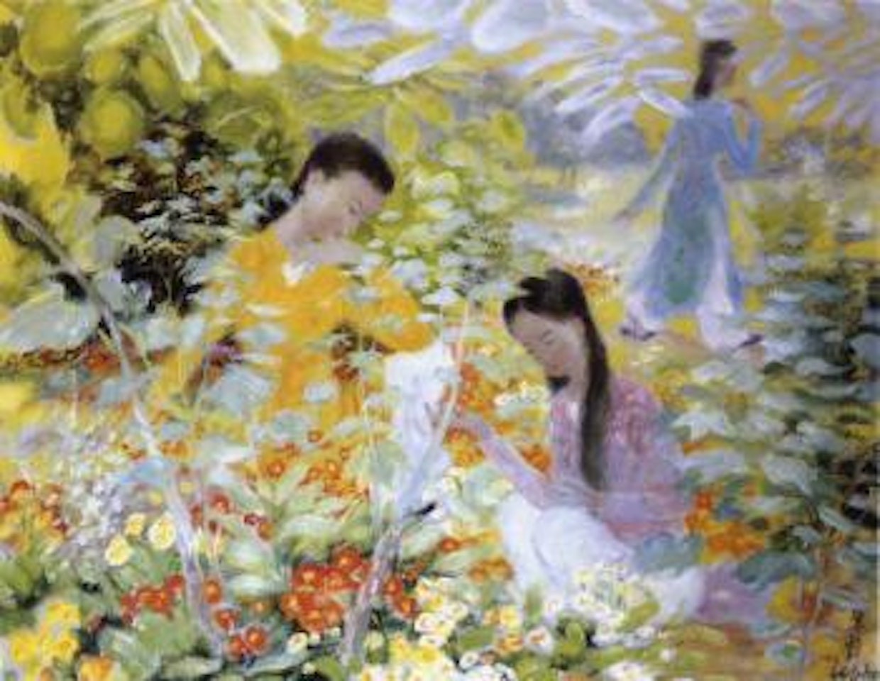 Garden of primrose by Le Pho
