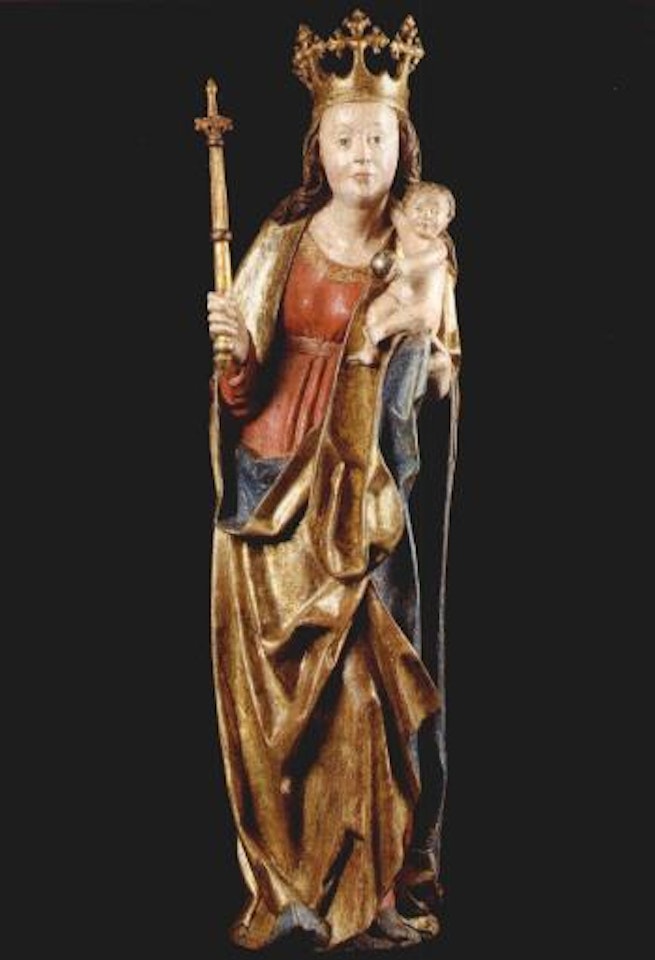 Gothic Madonna and Child by European School