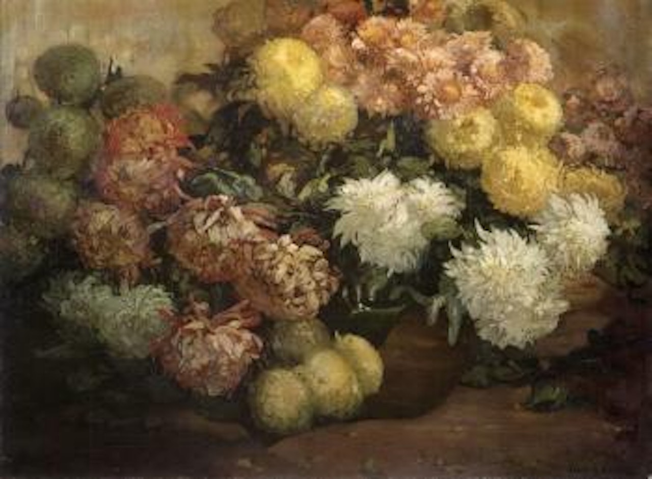Chrysanthemums by Franz A Bischoff