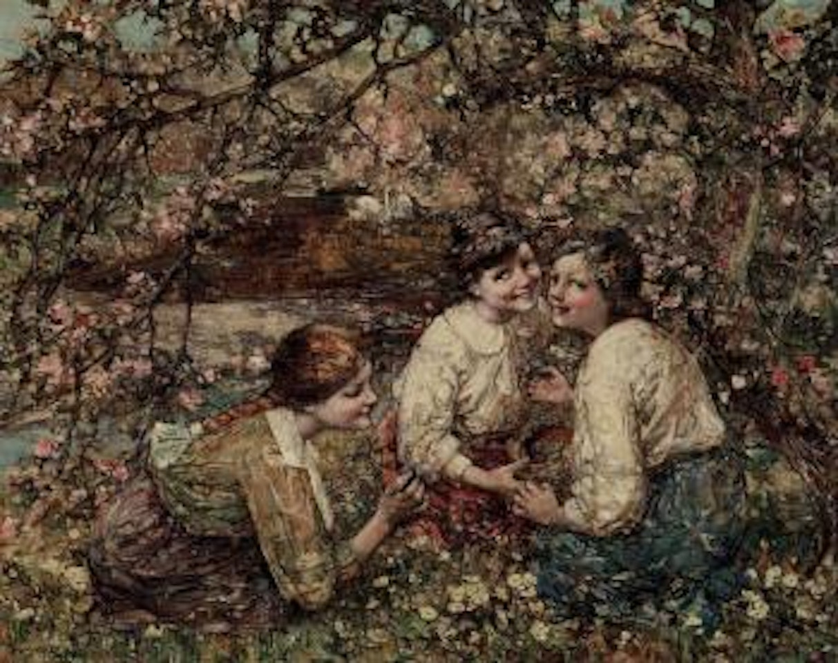 The nest by Edward Atkinson Hornel