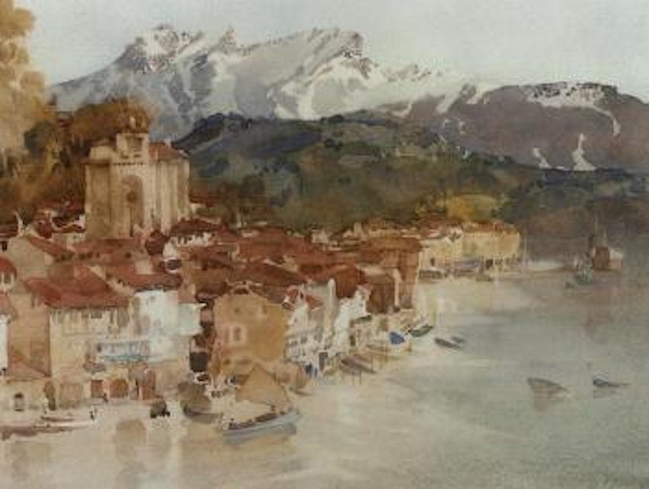 In Guipuzcoa, at Pasejes by William Russell Flint