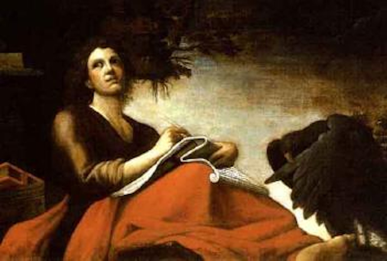 Johannes at Patmos by Italian School
