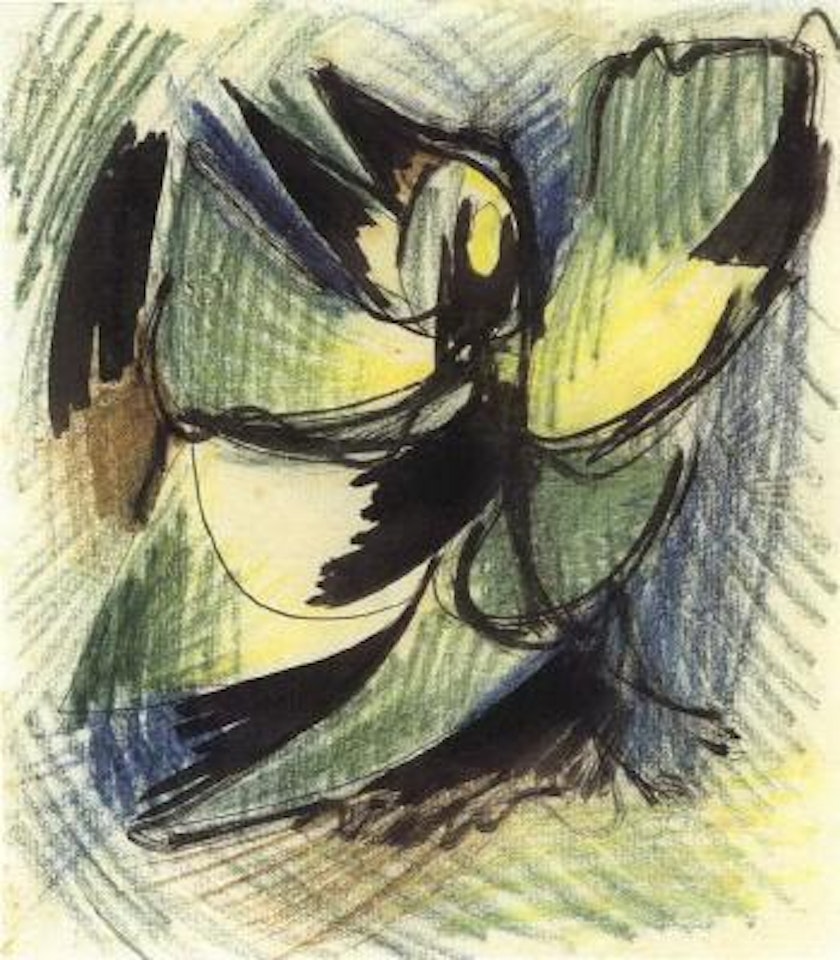 Bird creature by Asger Jorn