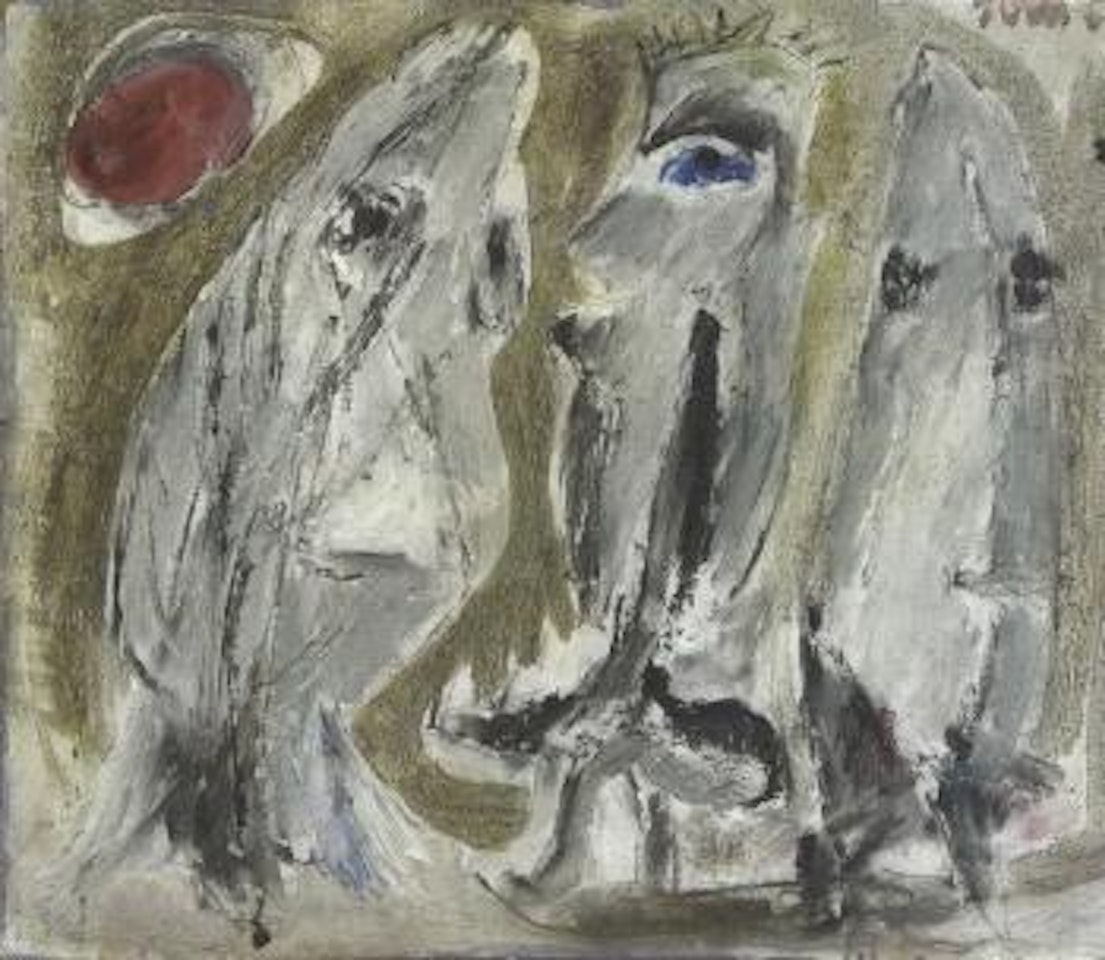 The rose-coloured moon by Asger Jorn