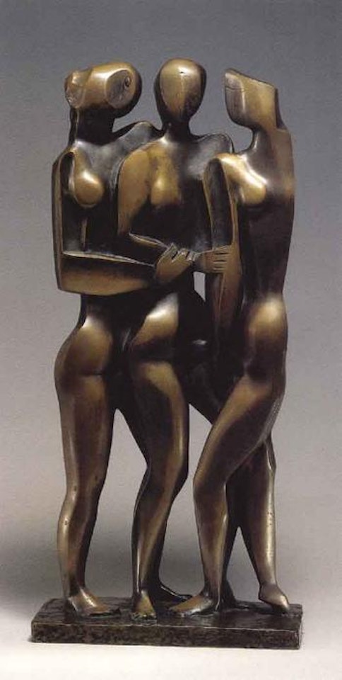 Les trois belles by Ossip Zadkine