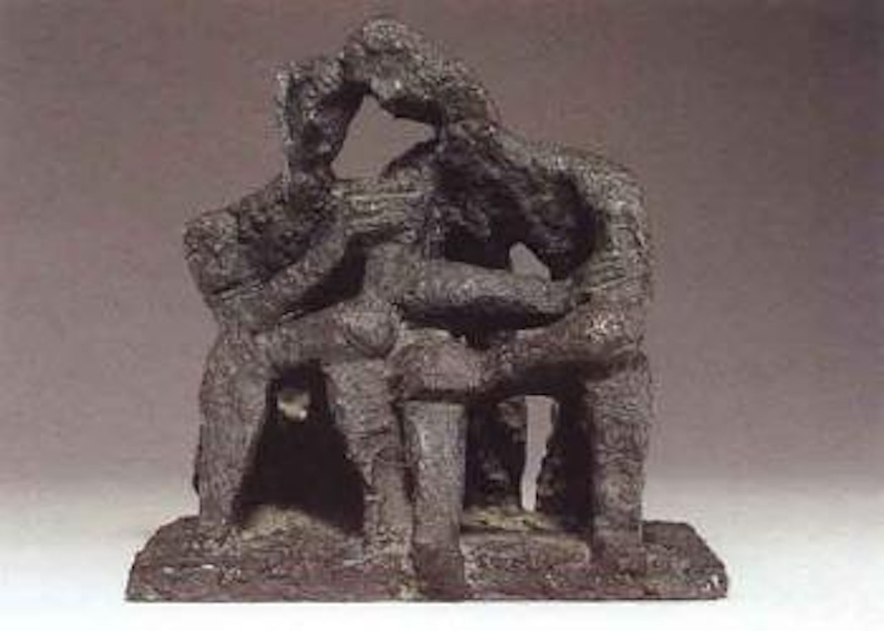 Les freres Van Gogh assis by Ossip Zadkine
