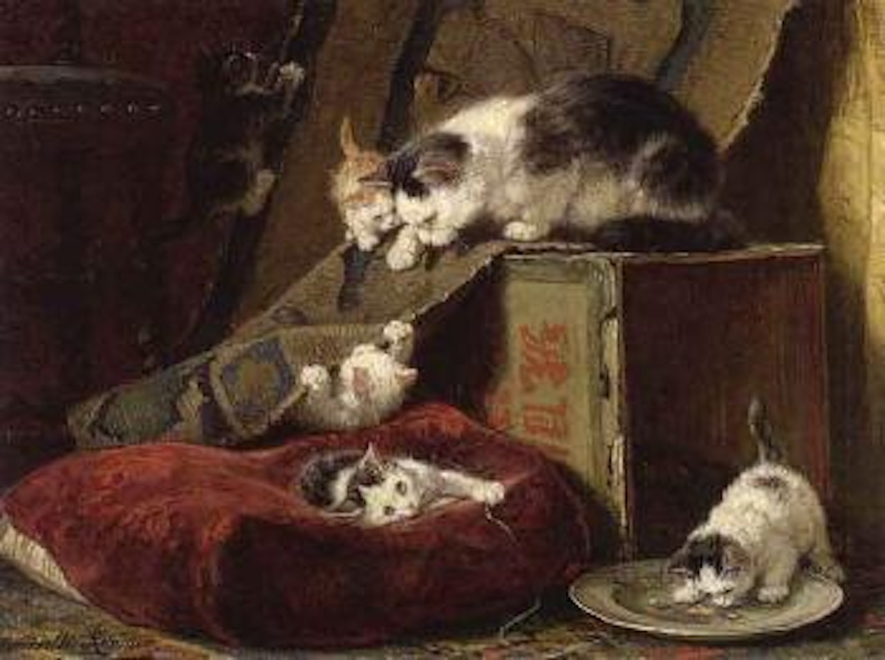 Hide and seek by Henriette Ronner-Knip