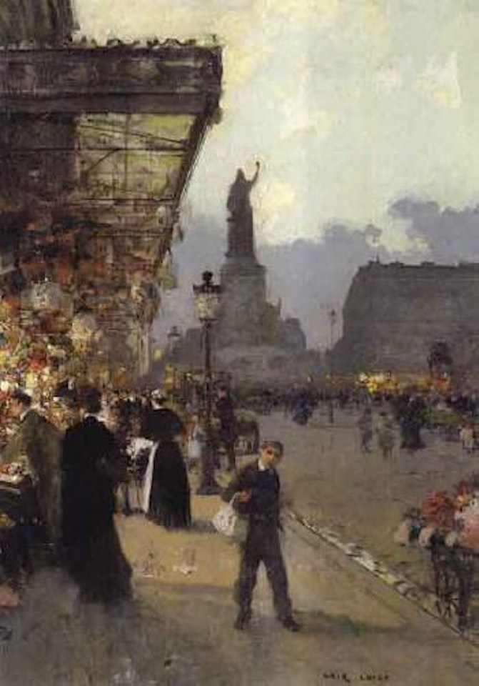 La Place de la Republique, Paris by Luigi Loir