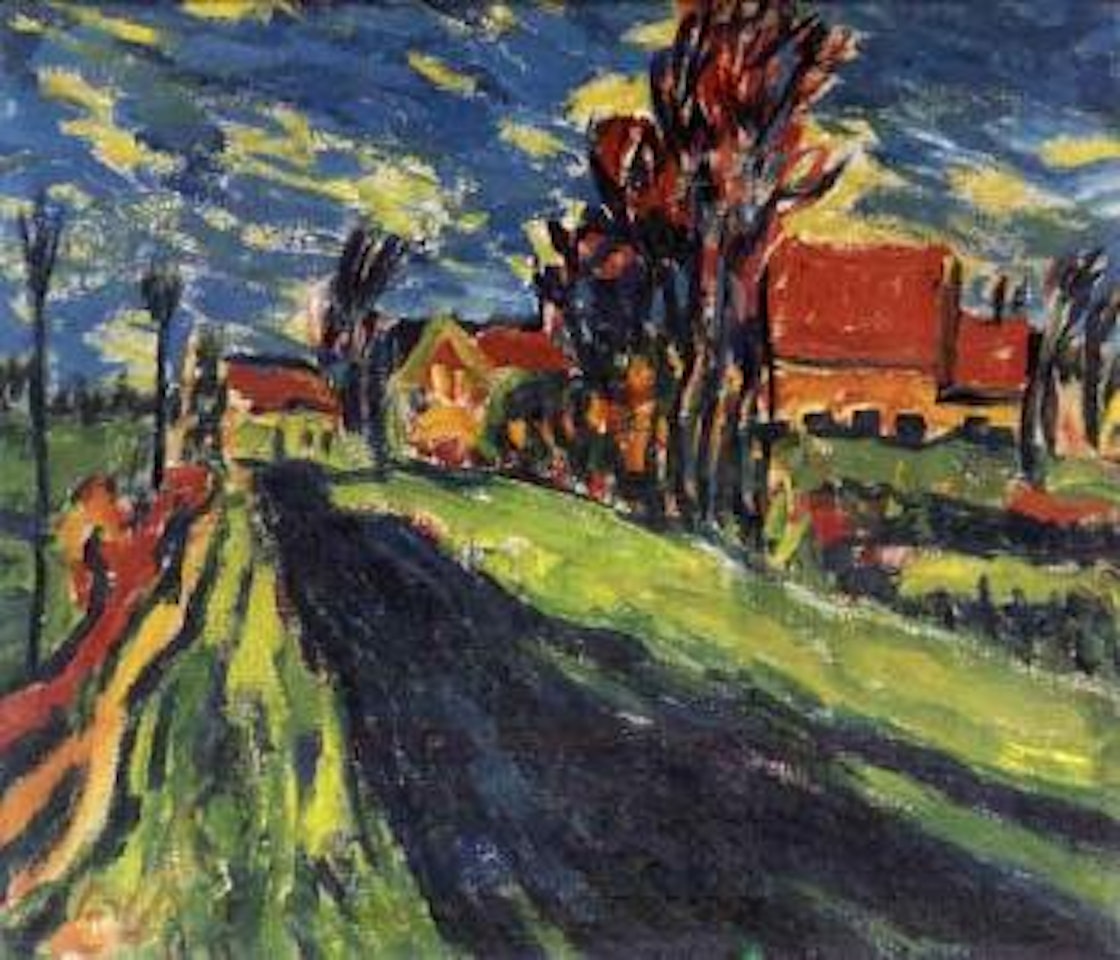 Dangast village landscape by Erich Heckel