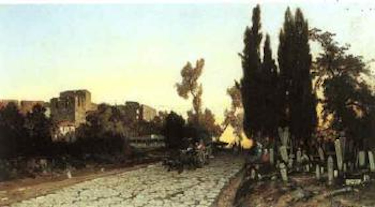 Turkish street scene by Germain-Fabius Brest