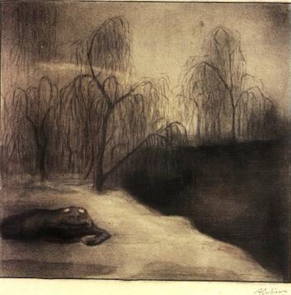 Sinnendes Ungeheuer by Alfred Kubin
