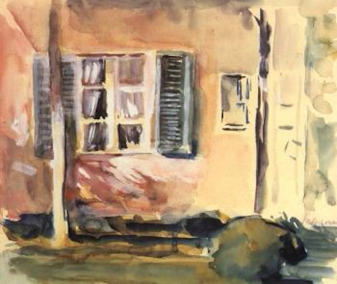 Die Ostfassade des Gartnerhauschen in Wannsee by Max Liebermann