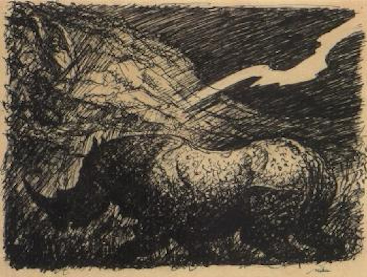 Nashorn by Alfred Kubin