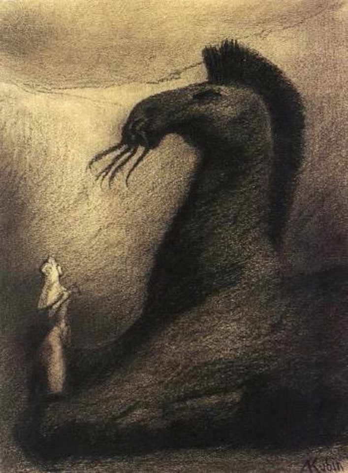 Das Pferd von Troja by Alfred Kubin