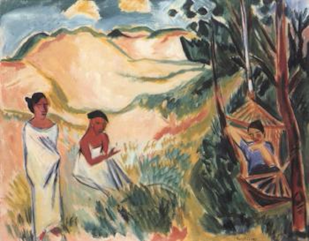 Siesta in den Dunen by Max Pechstein