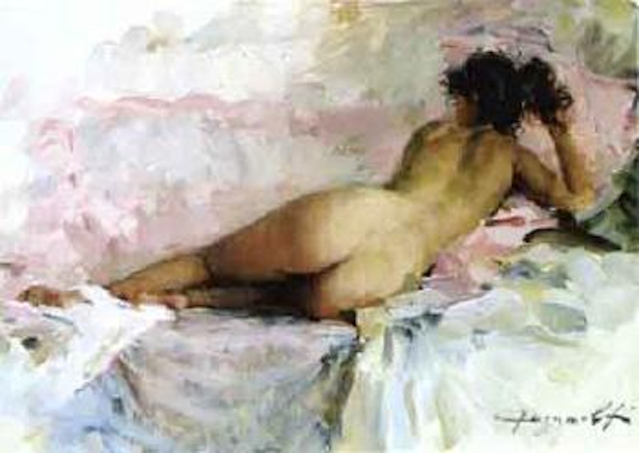 Study of nude by Constantin Razoumov