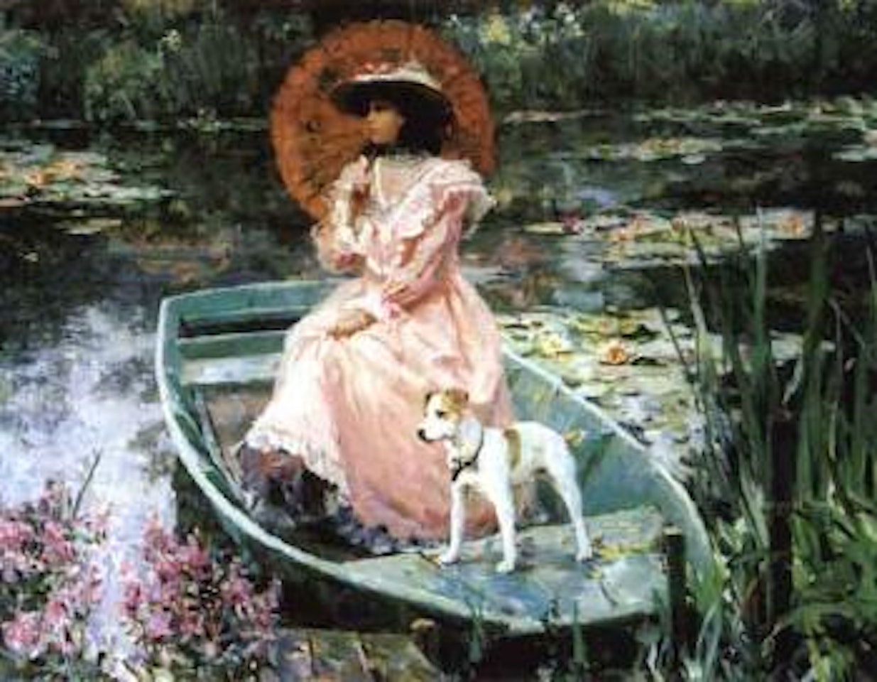 Two in a boat by Constantin Razoumov
