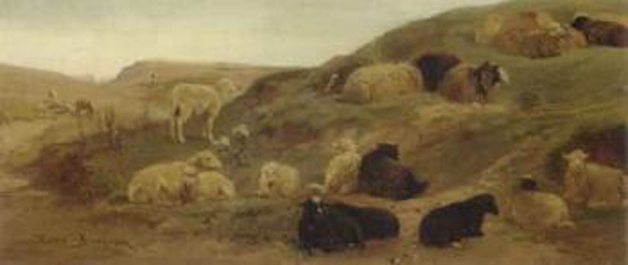 Sheep in summer pastures by Rosa Bonheur