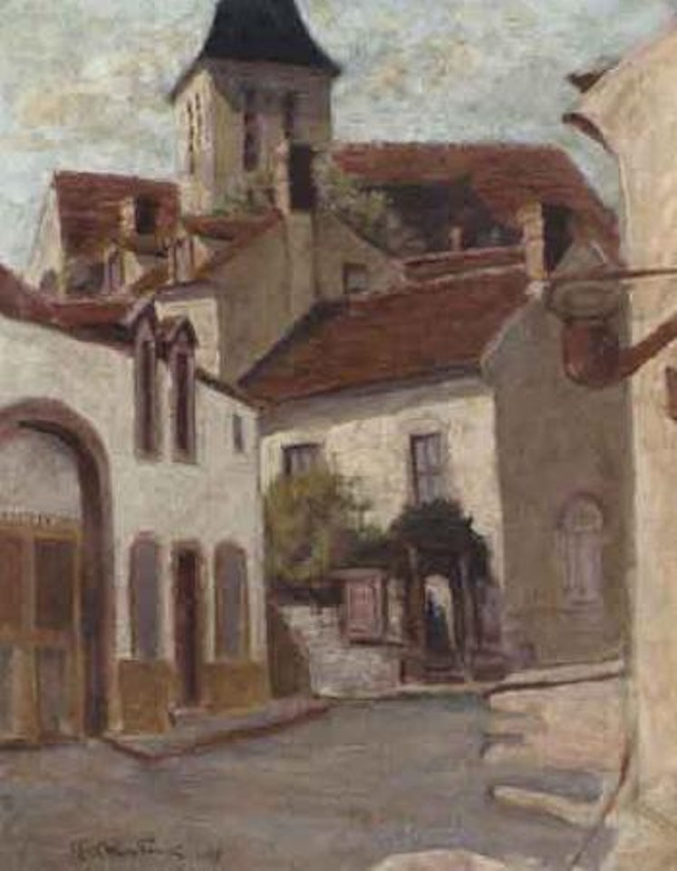 Village street by Othon Friesz