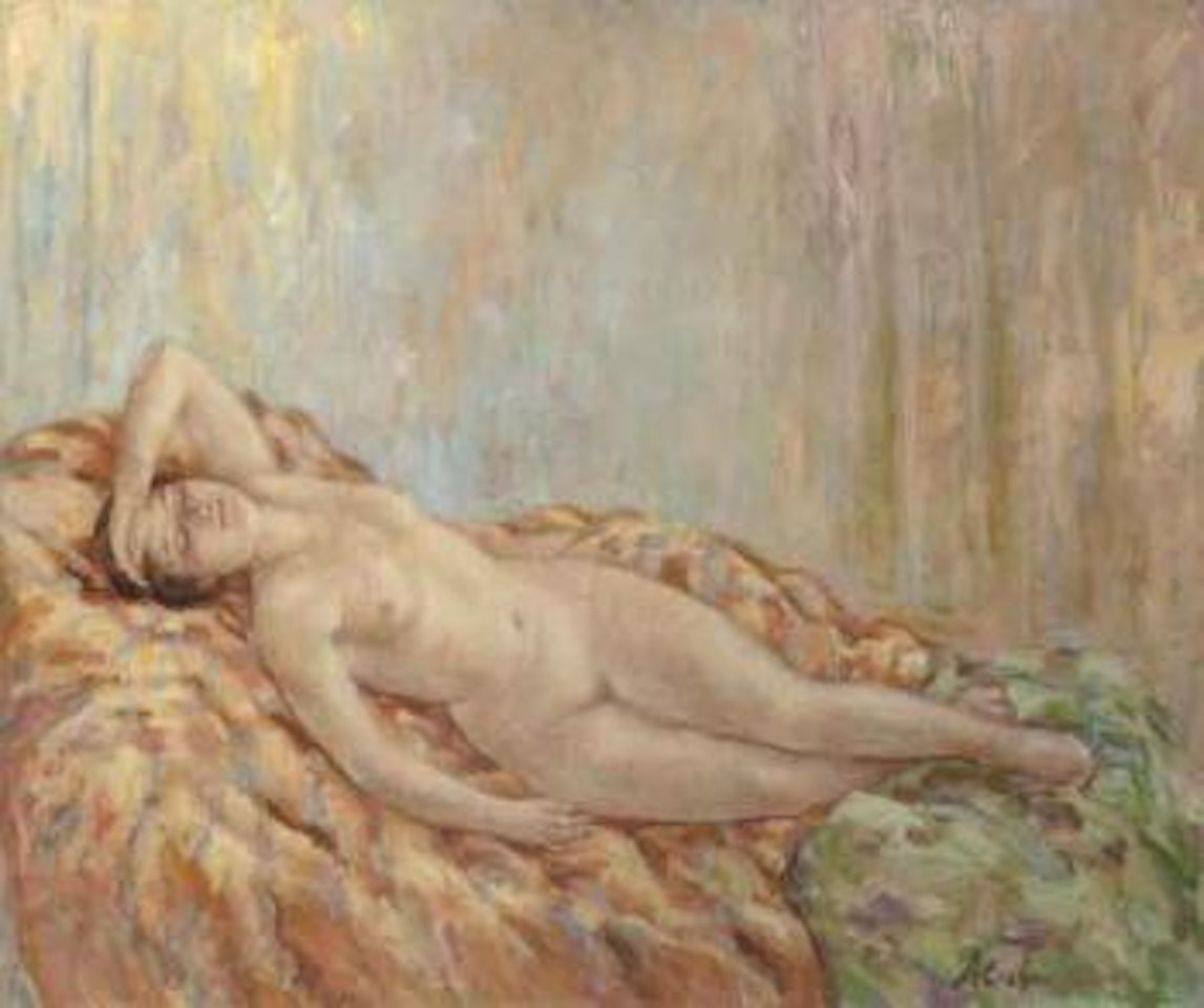 Femme nue allongee by Henri Lebasque