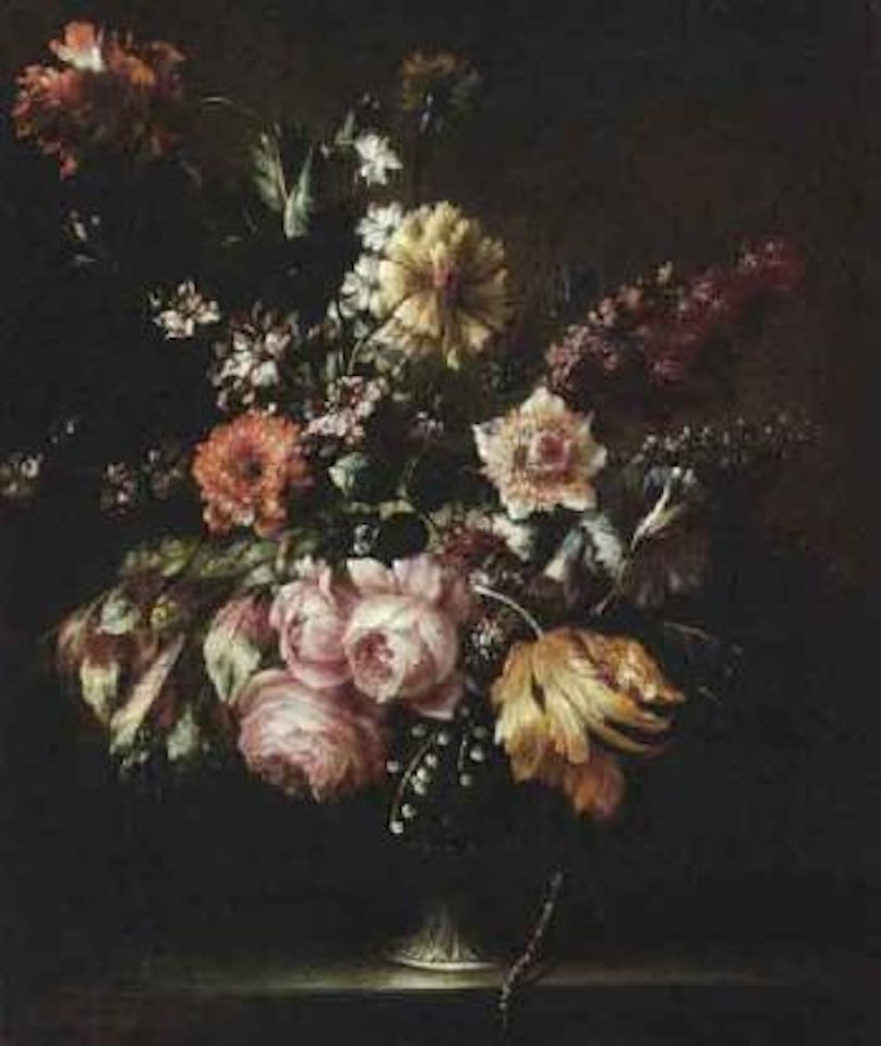 Still life of flowers by Franz Werner von Tamm