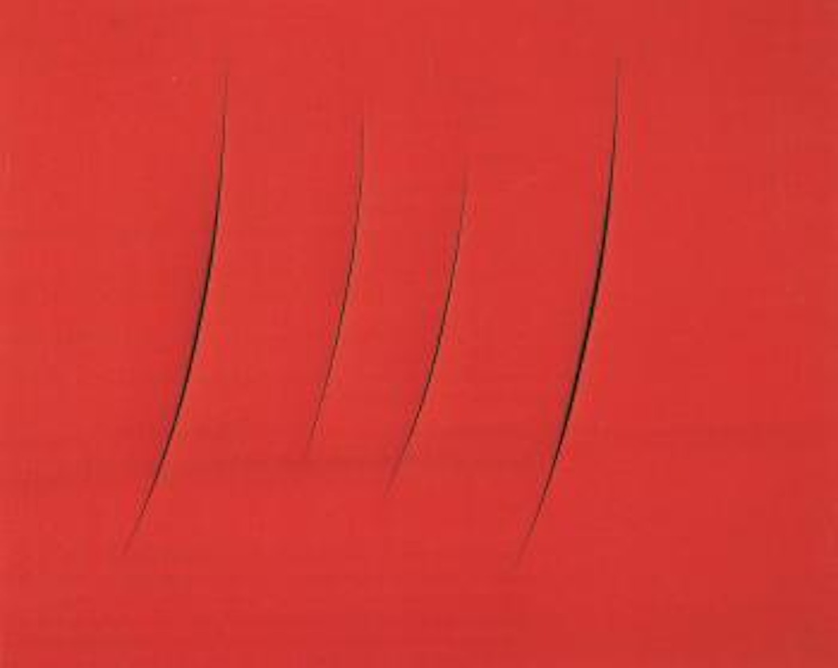 Space concept waiting by Lucio Fontana