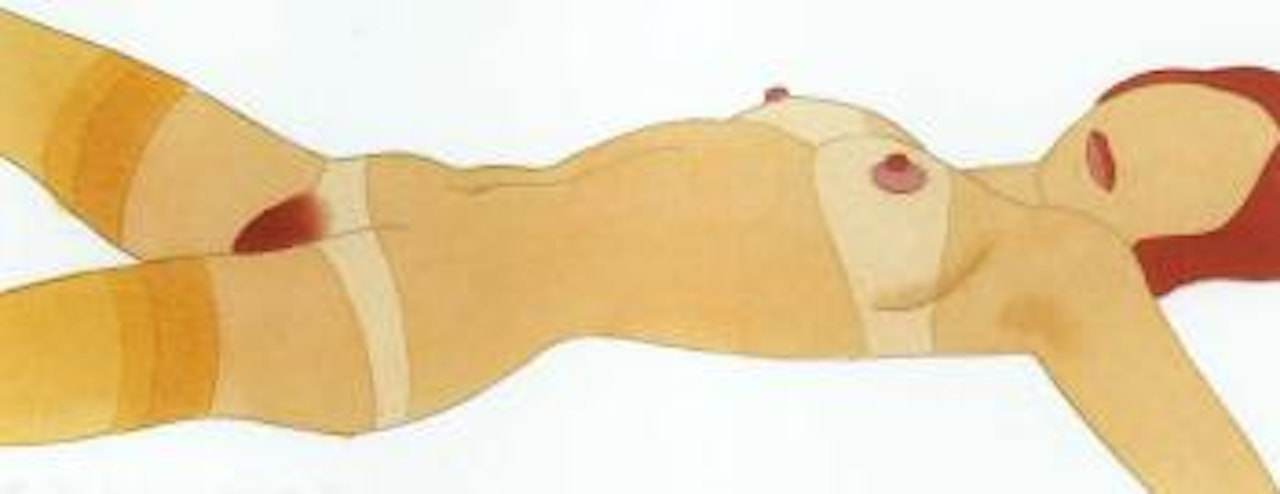 Color study for open-ended nude by Tom Wesselmann
