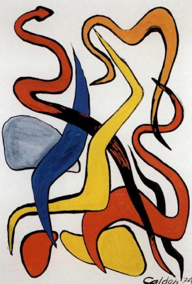 Twining squiggles by Alexander Calder