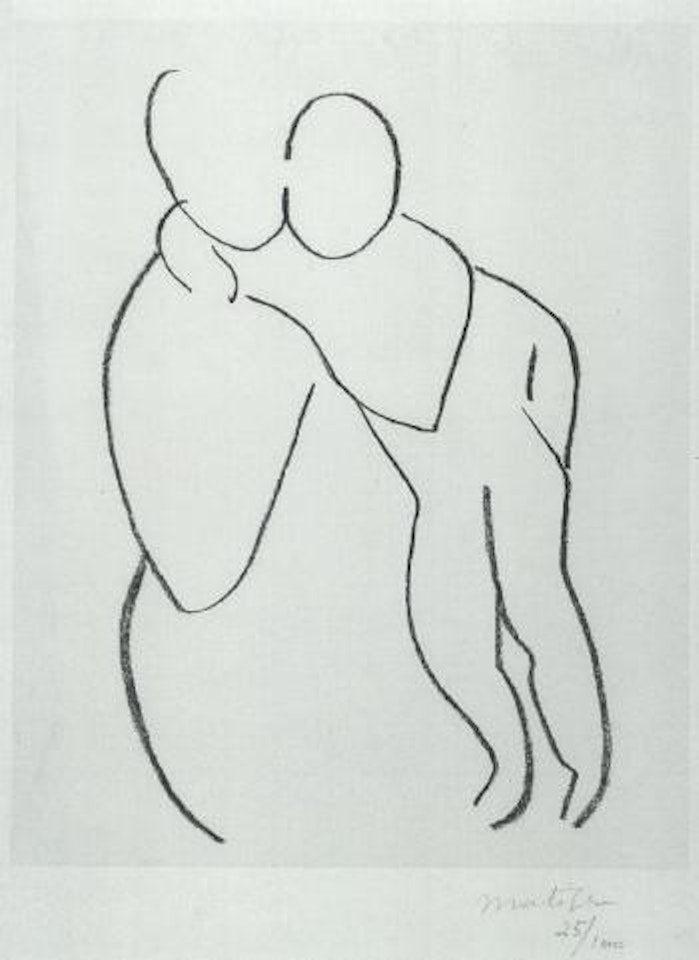 Vierge et Enfant sans indication des visages I by Henri Matisse