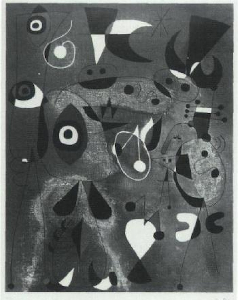 Femme, lune, etoile by Joan Miró
