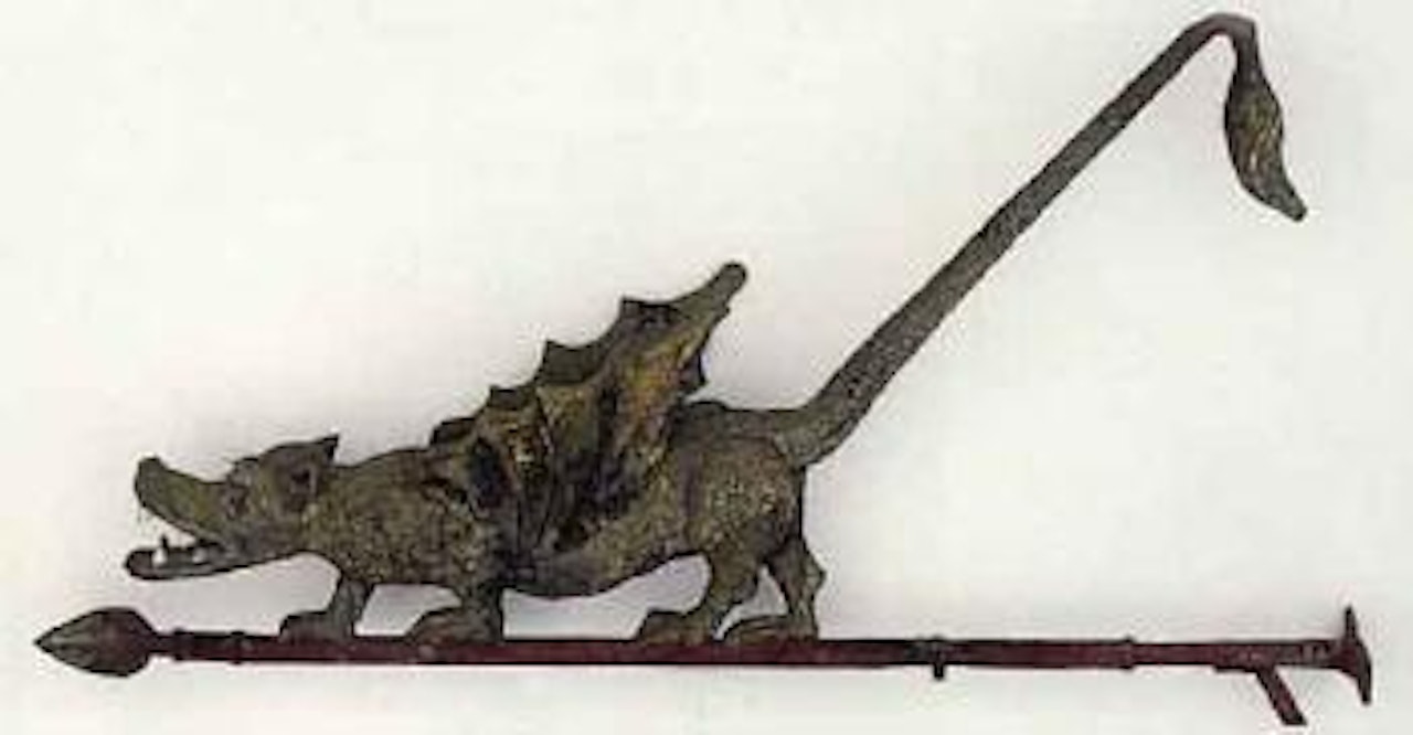 Dragon standing on spear by European School