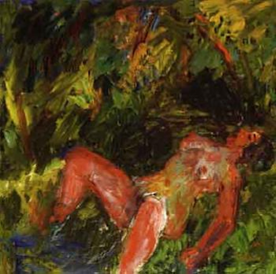 Woman in the green grass by Ivan Ivarson