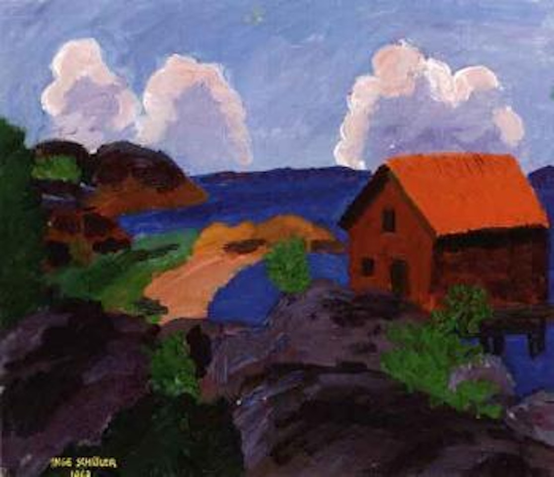 Fisherman's house at Koster by Inge Schiöler