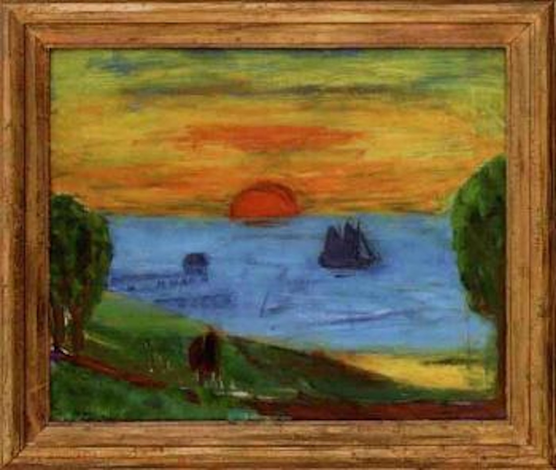 Sunset, view from Kylberg's house by Carl Kylberg
