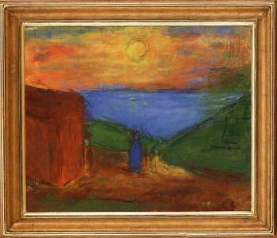 Figures by the water by Carl Kylberg
