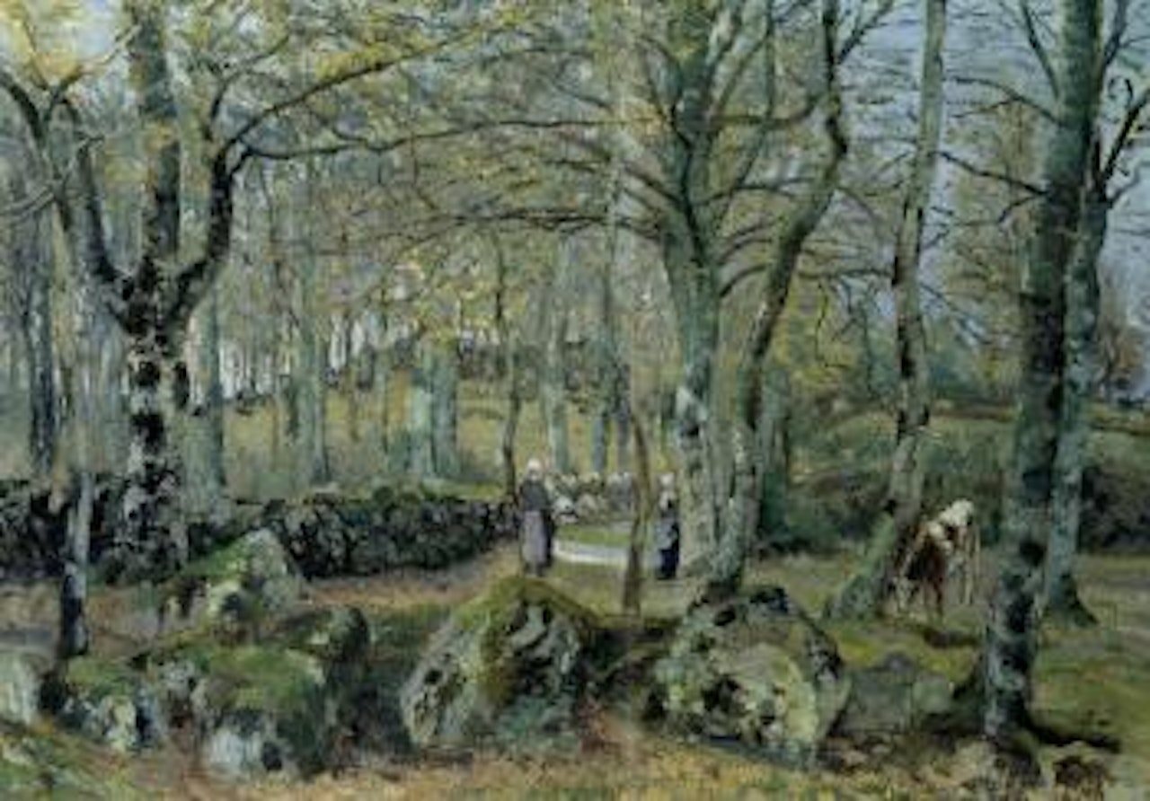 Paysage avec rochers, Montfoucault by Camille Pissarro
