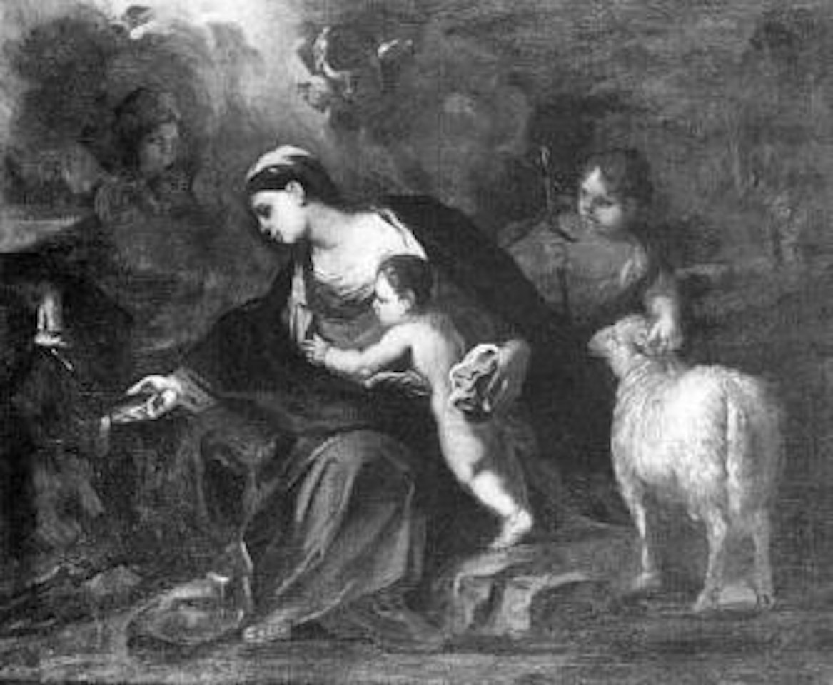 Madonna with Child and the Infant Saint John by Circle of Luca Giordano