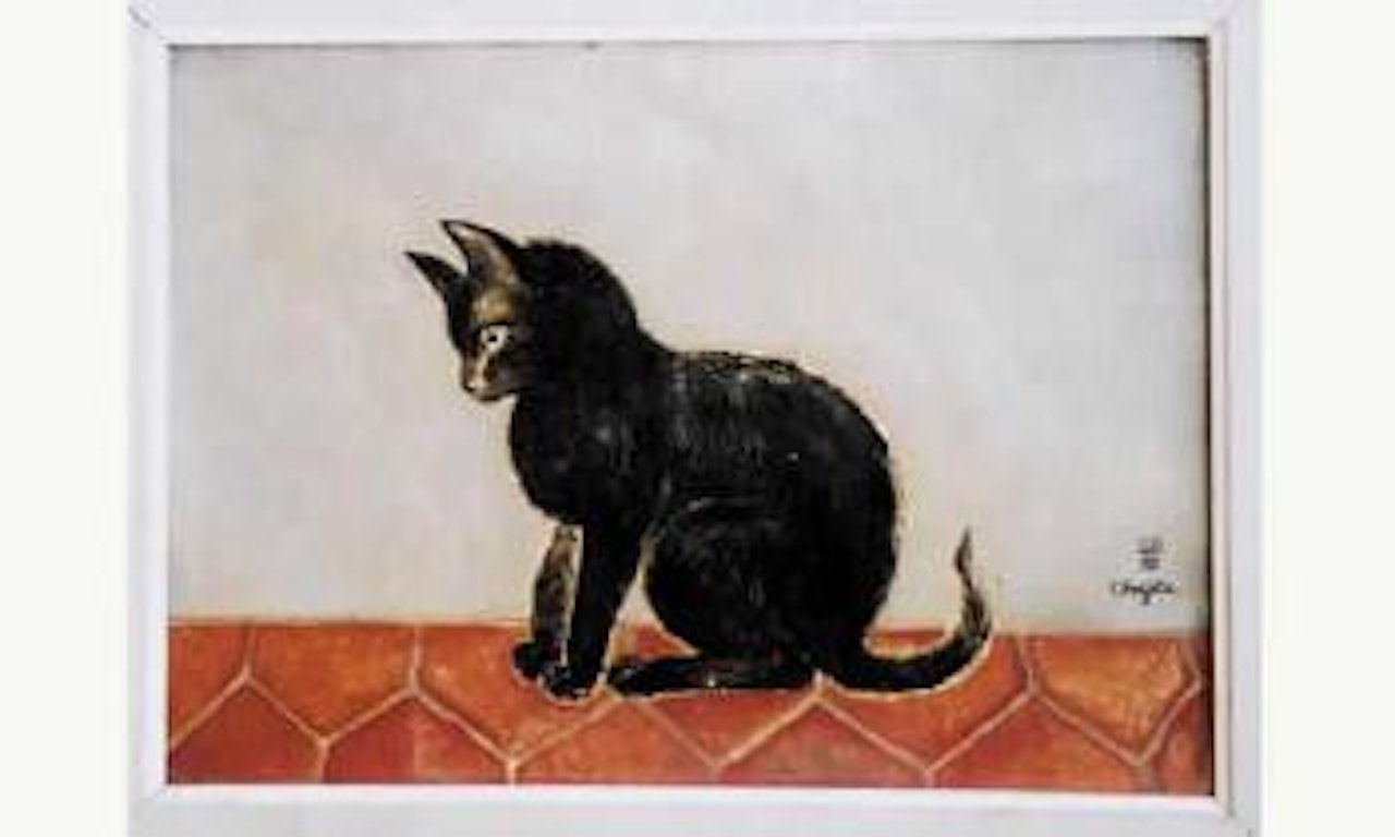 Le chat by Leonard Tsuguharu Foujita