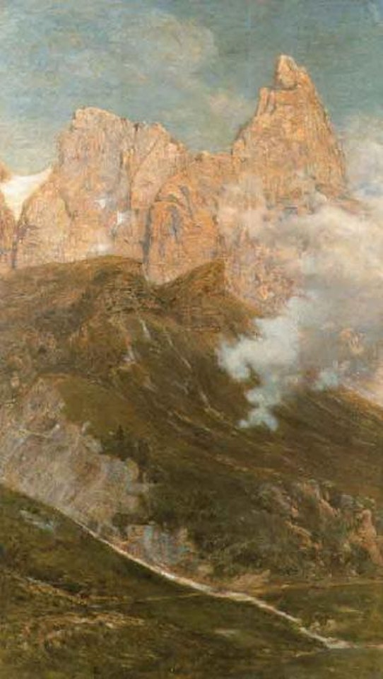 Pale Peak, Alps in the Val di Fiemme by Guglielmo Ciardi
